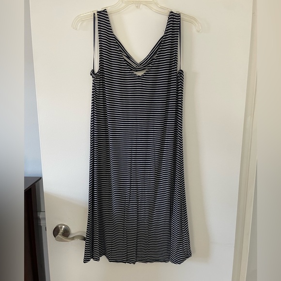 Cable & Gauge Dresses Cable Gauge Blue And White Striped Dress